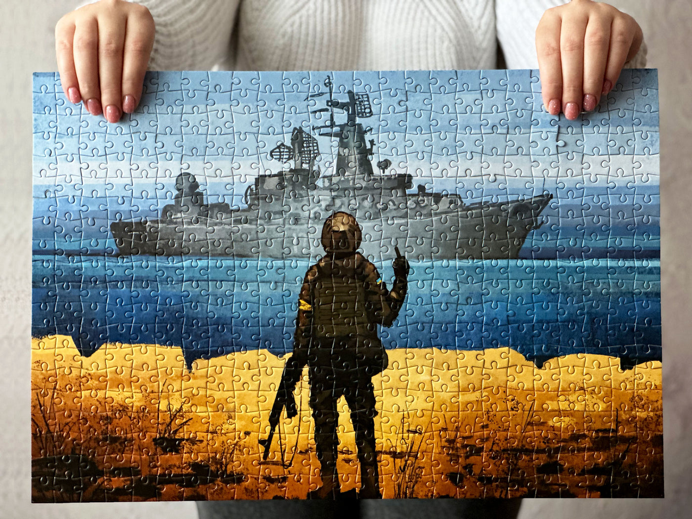 Русскій воєнний корабль іді на...!